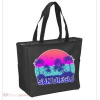 Tropical Retro San Diego Tote Bag thumb 2