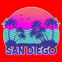 Tropical Retro San Diego Santa Hat thumb 1