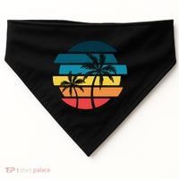 Tropical Retro Sun USA-Made Doggie Bandana thumb 0