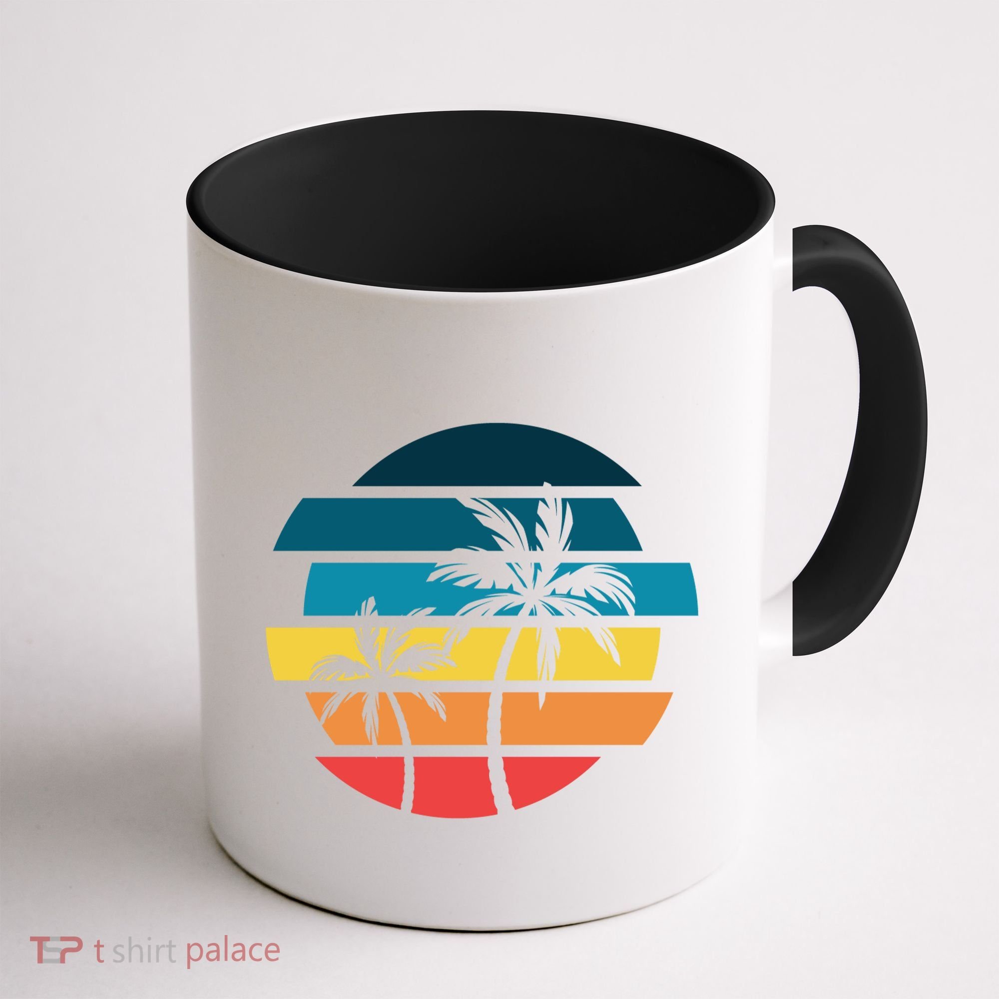 Tropical Retro Sun Coffee Mug