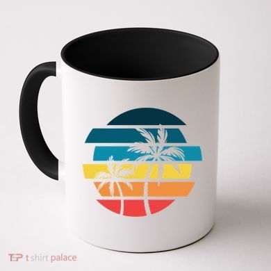 Tropical Retro Sun Coffee Mug
