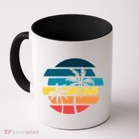 Tropical Retro Sun Coffee Mug thumb 0