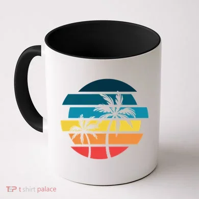 Tropical Retro Sun Coffee Mug