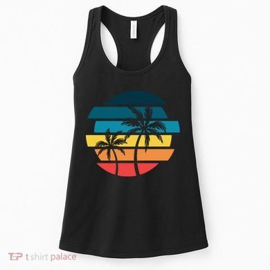 Tropical Retro Sun Women's Tank Top