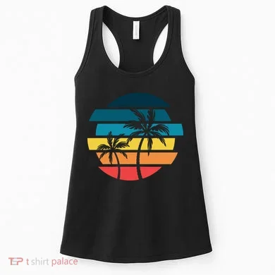 Tropical Retro Sun Women's Tank Top