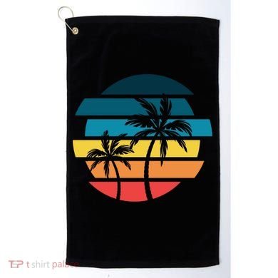 Tropical Retro Sun Golf Towel