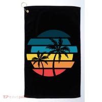 Tropical Retro Sun Golf Towel thumb 0