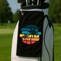 Tropical Retro Sun Golf Towel thumb 2