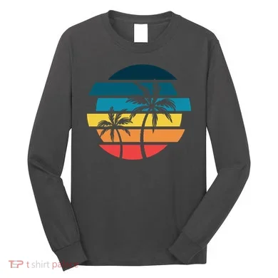 Tropical Retro Sun Long Sleeve Shirt
