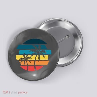 Tropical Retro Sun Button