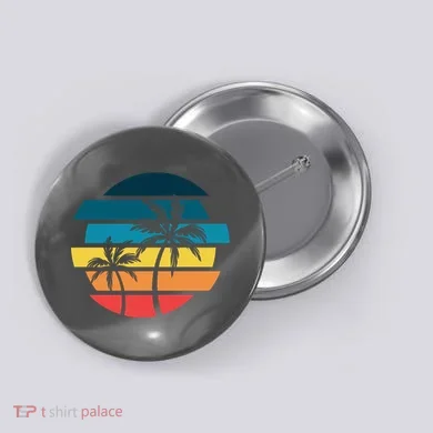 Tropical Retro Sun Button