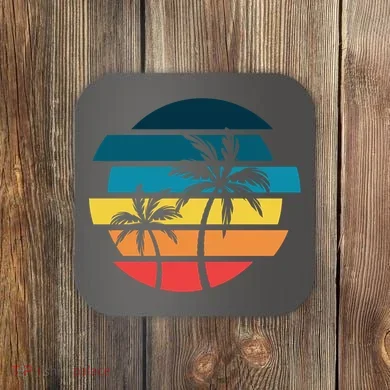 Tropical Retro Sun Coaster
