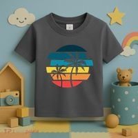 Tropical Retro Sun Toddler T-Shirt thumb 3