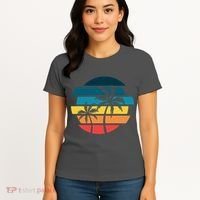 Tropical Retro Sun Women's T-Shirt thumb 4