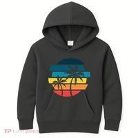 Tropical Retro Sun Kids Hoodie thumb 0