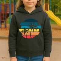 Tropical Retro Sun Kids Hoodie thumb 3