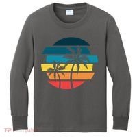 Tropical Retro Sun Kids Long Sleeve Shirt thumb 0