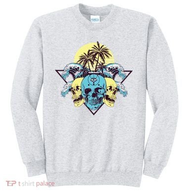 Tropical Skulls Sweatshirt