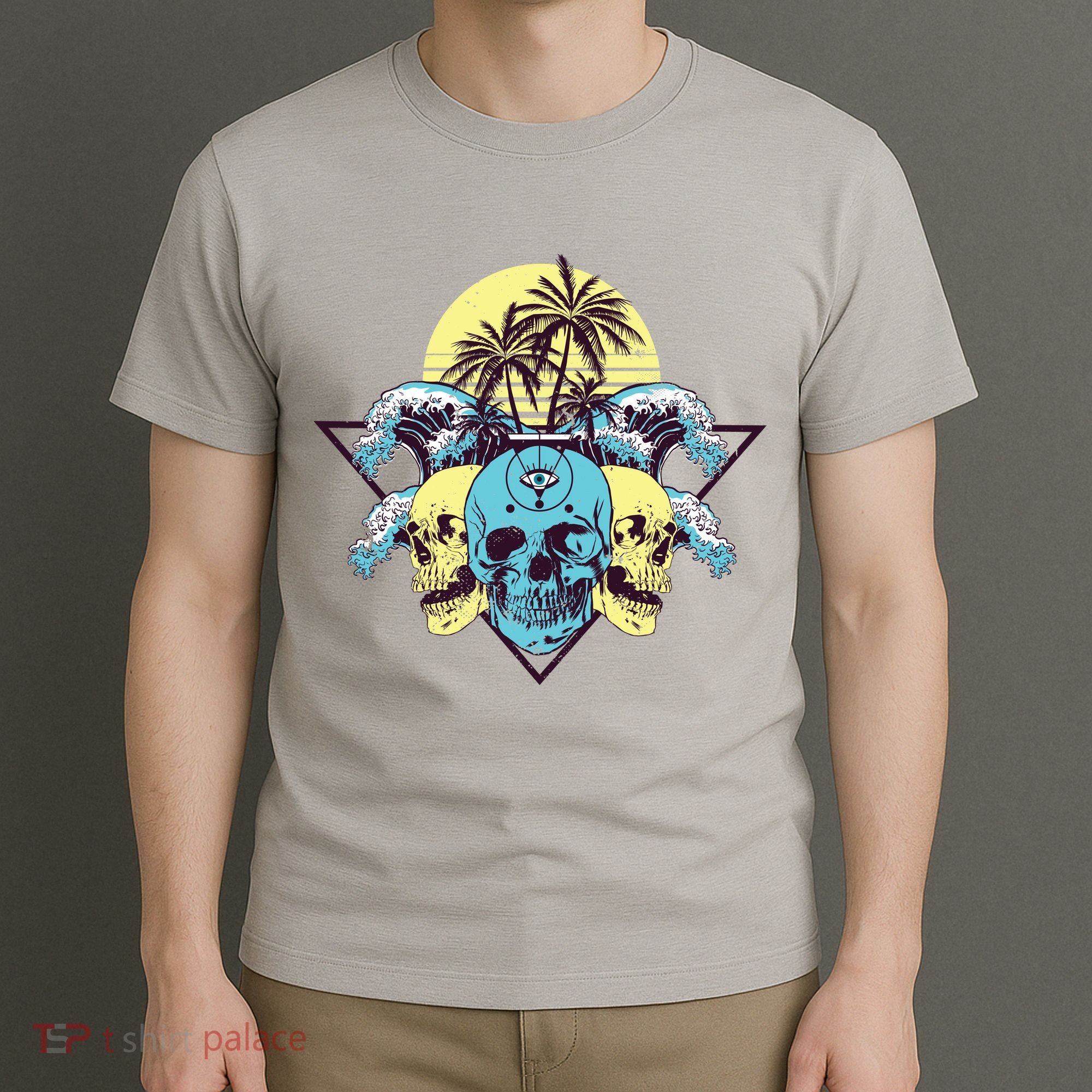 Tropical Skulls T-Shirt
