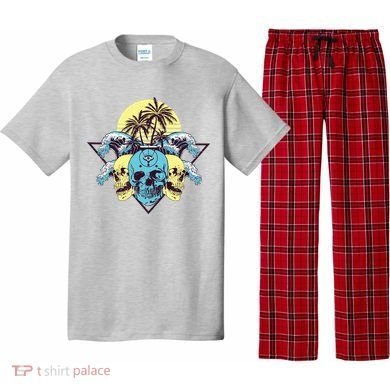 Tropical Skulls Pajama Set