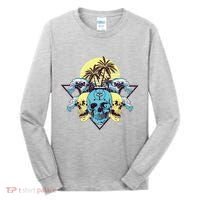 Tropical Skulls Tall Long Sleeve Shirt thumb 0