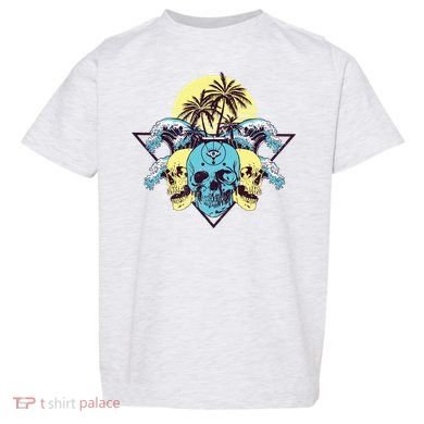Tropical Skulls Toddler T-Shirt