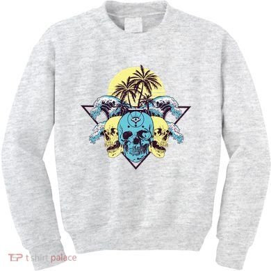 Tropical Skulls Kids Sweatshirt