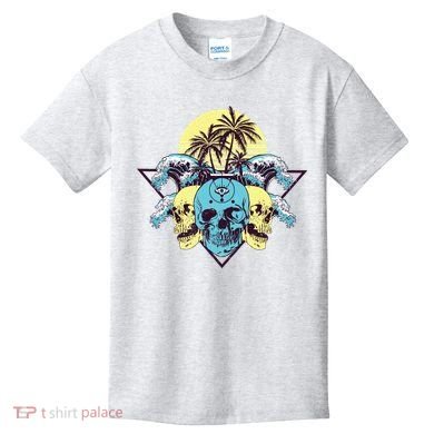 Tropical Skulls Kids T-Shirt