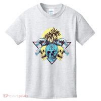 Tropical Skulls Kids T-Shirt thumb 0