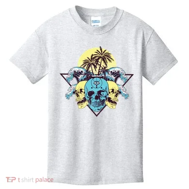 Tropical Skulls Kids T-Shirt