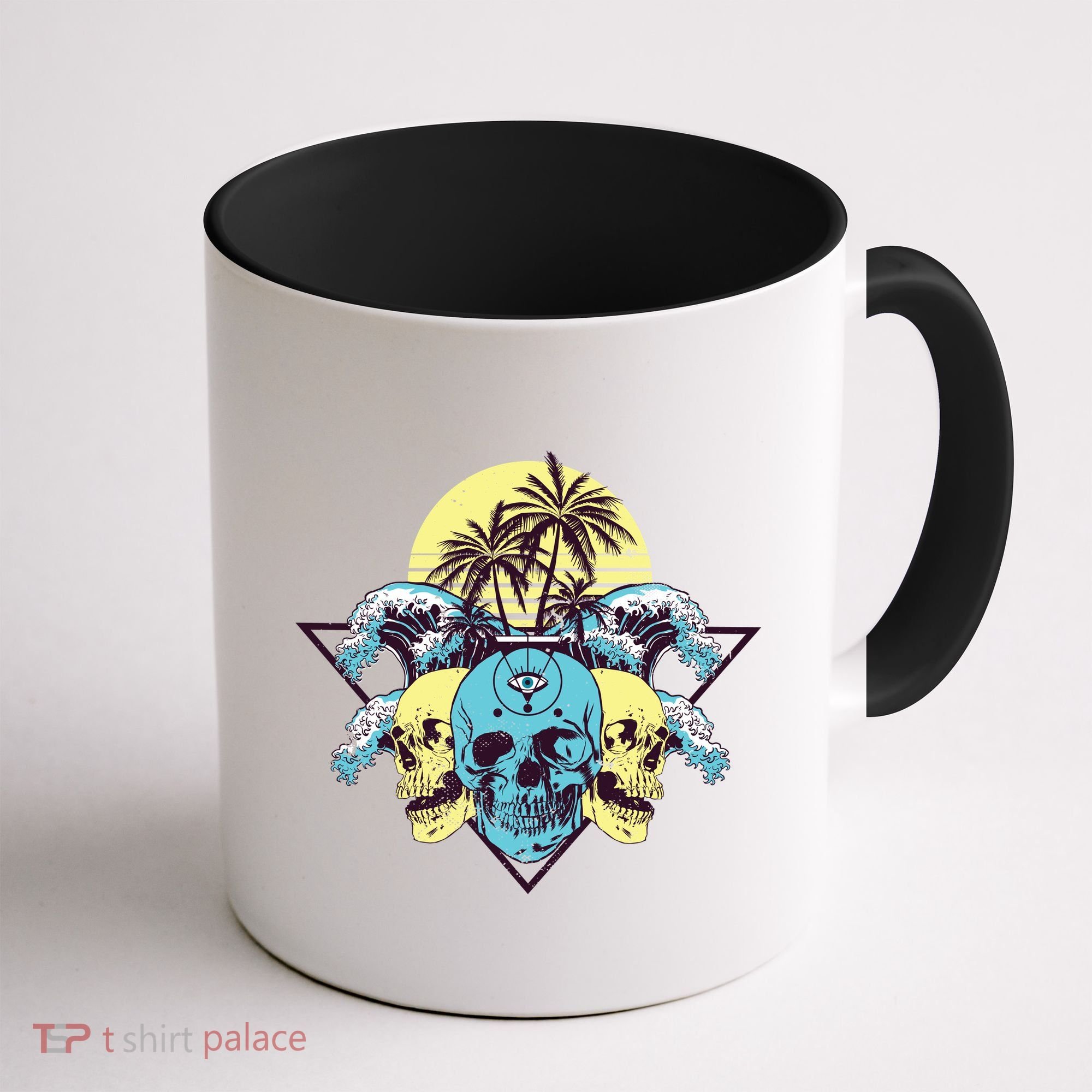 Tropical Skulls Coffee Mug