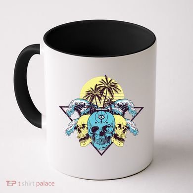 Tropical Skulls Coffee Mug