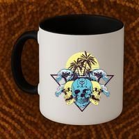 Tropical Skulls Coffee Mug thumb 2