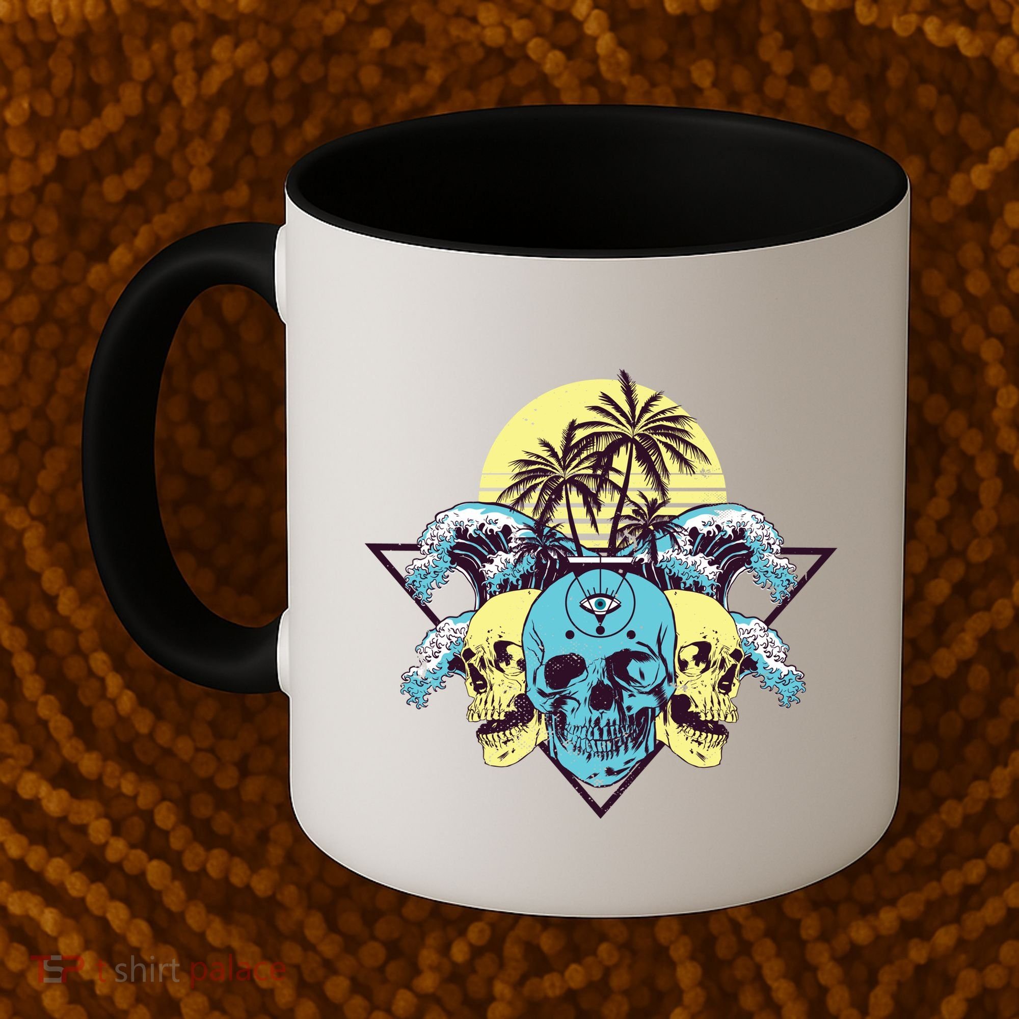 Tropical Skulls Coffee Mug