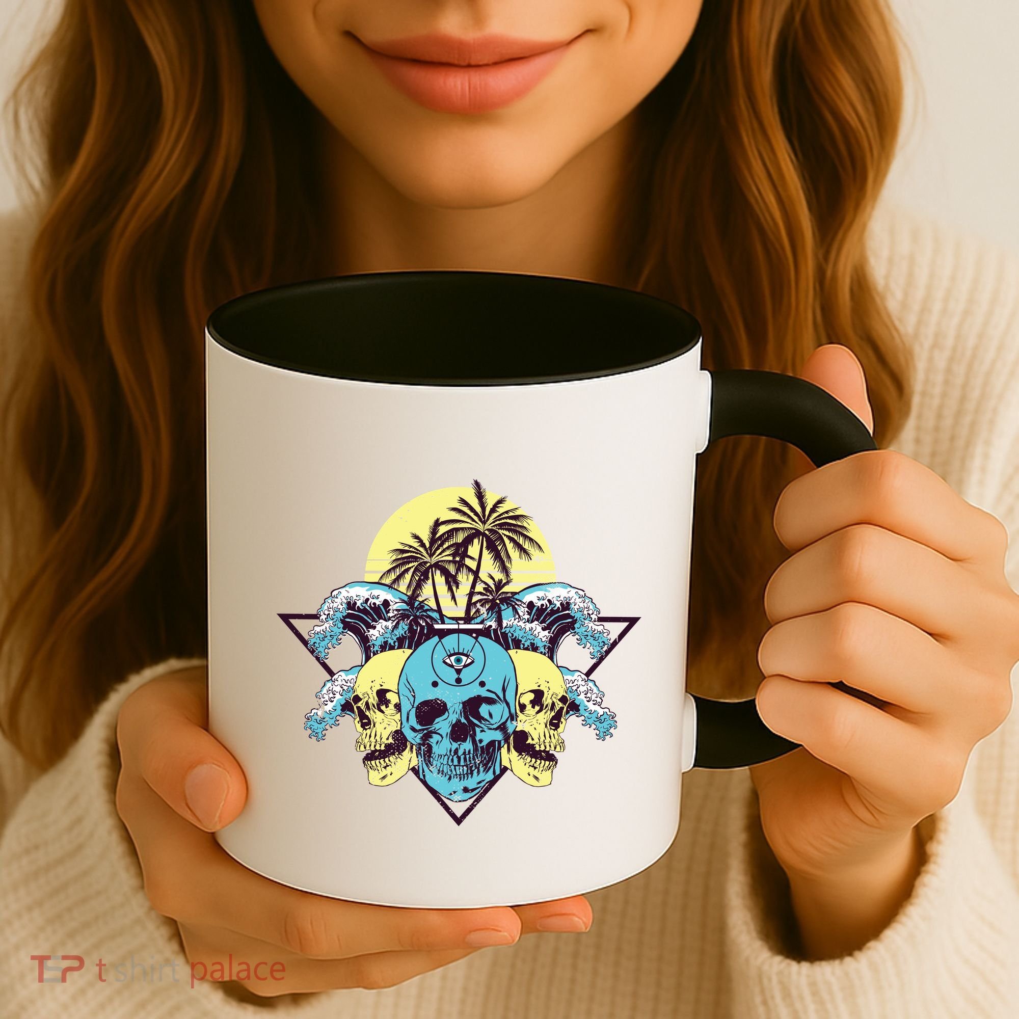 Tropical Skulls Coffee Mug