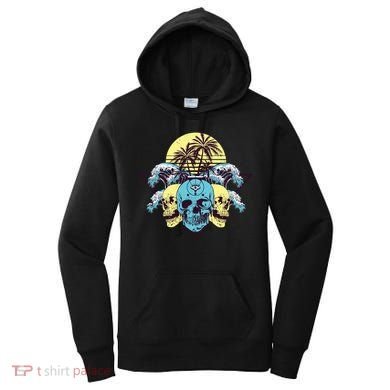 Tropical Skulls Women's Hoodie