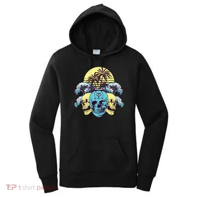 Tropical Skulls Women's Hoodie