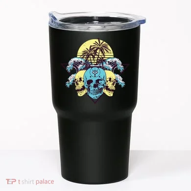 Tropical Skulls Tumbler