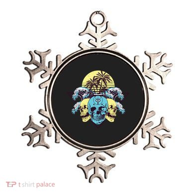 Tropical Skulls Ornament