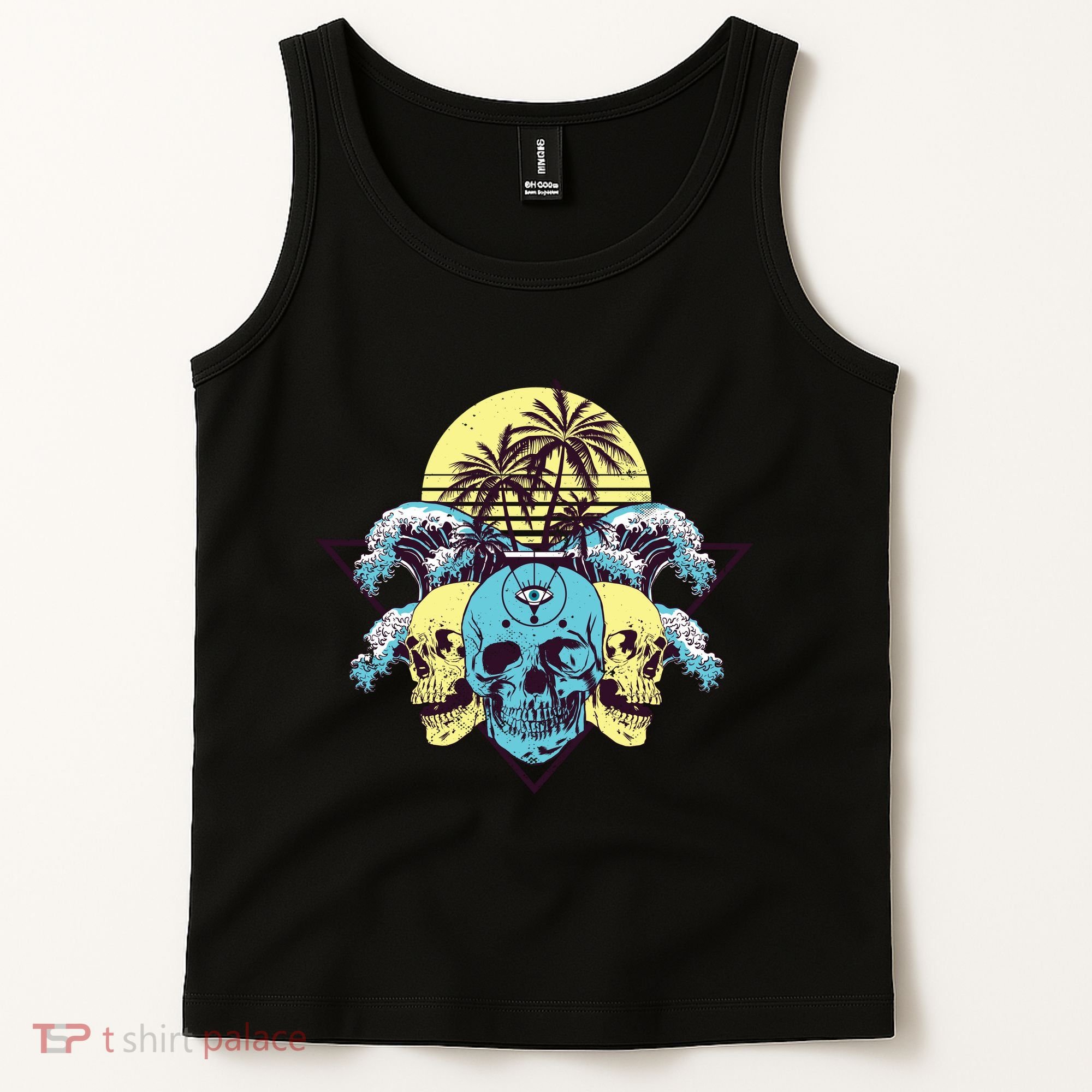 Tropical Skulls Tank Top