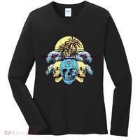 Tropical Skulls Women's Long Sleeve Shirt thumb 0