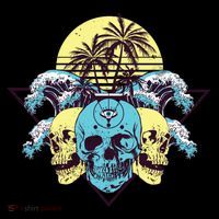 Tropical Skulls Women's T-Shirt thumb 6