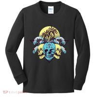 Tropical Skulls Kids Long Sleeve Shirt thumb 0