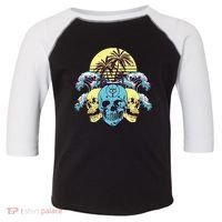 Tropical Skulls Toddler Fine Jersey T-Shirt thumb 0