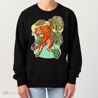Tropical Tiger Tattoo Design Women's Sweatshirt thumb 0
