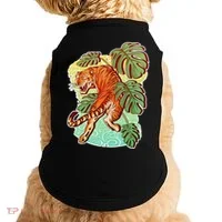Tropical Tiger Tattoo Design Doggie Tank thumb 0