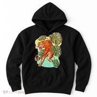 Tropical Tiger Tattoo Design Hoodie thumb 0