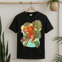 Tropical Tiger Tattoo Design T-Shirt thumb 2