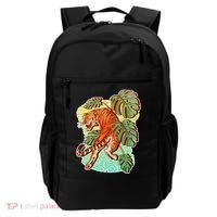 Tropical Tiger Tattoo Design Backpack thumb 0