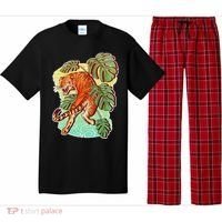 Tropical Tiger Tattoo Design Pajama Set thumb 0